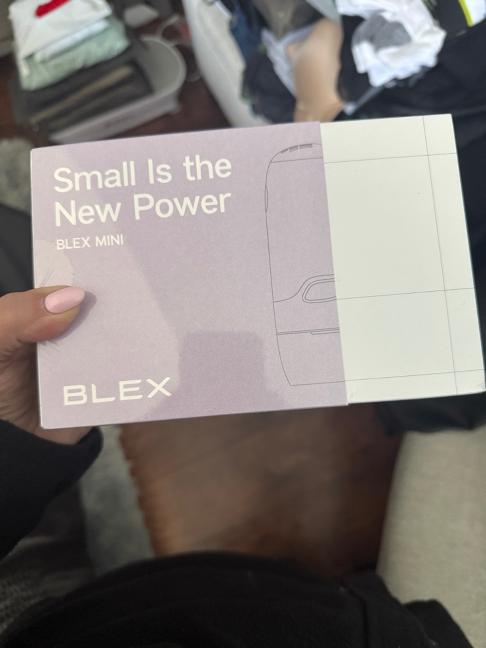 BLEX Mini Portable Device in Light Lavender